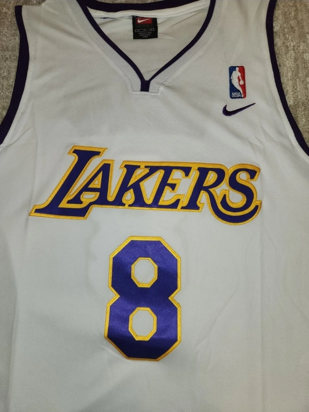 Vtg Kobe Bryant LA Lakers Nike Team Apparel Embroidered Jersey Mens Medium NWT